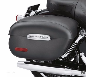 Rigid Locking Leather Saddlebags